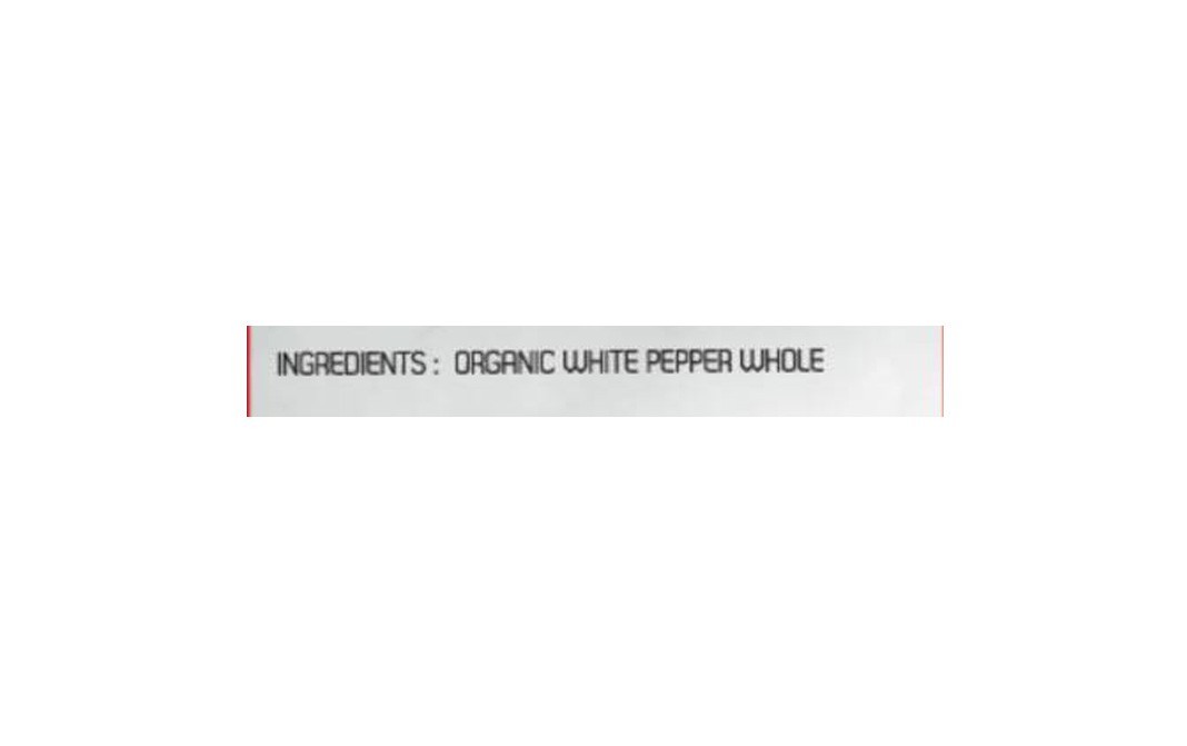 Only Organic White Pepper Whole    Pack  100 grams
